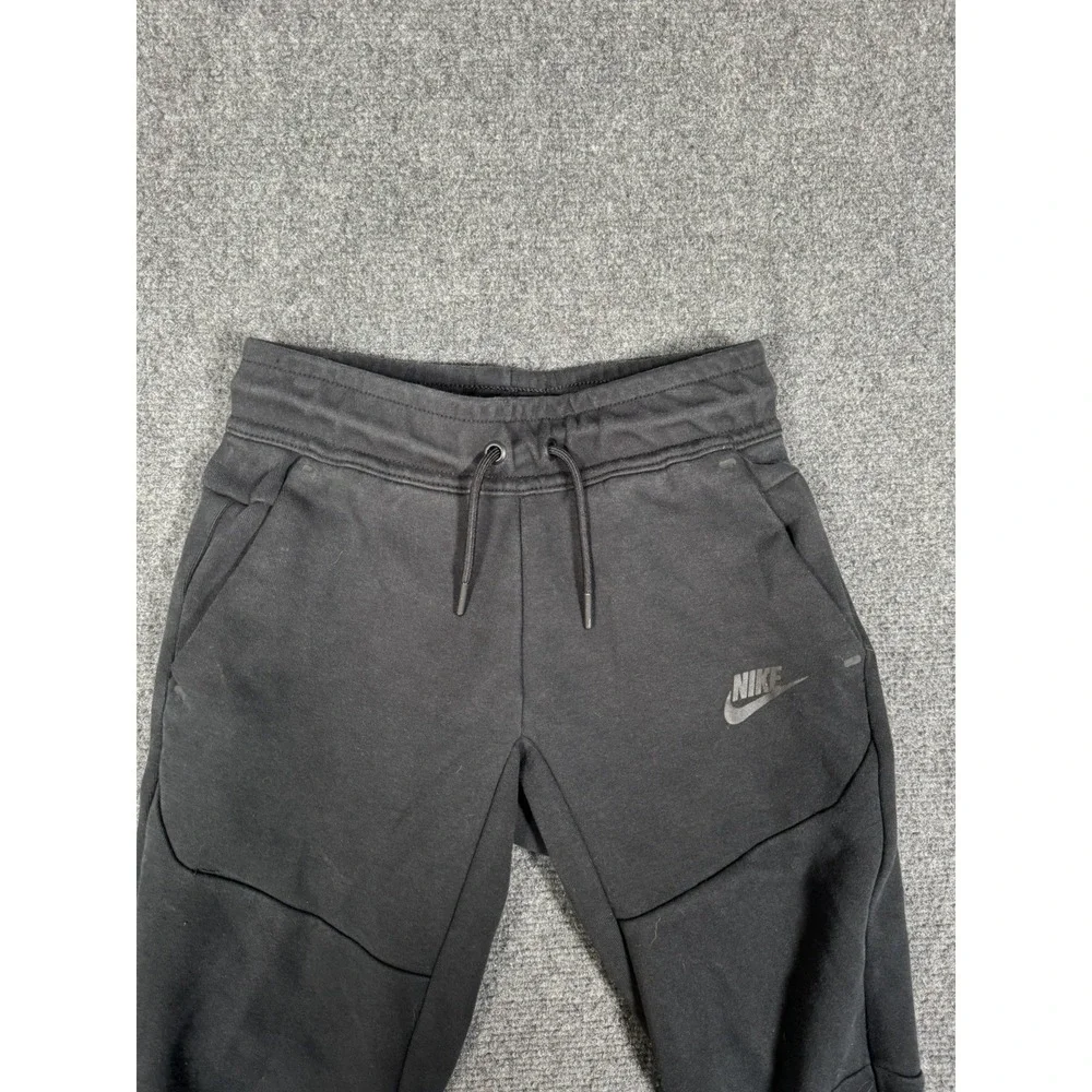 Nike Boys Tech Fleece Jogger Sweatpants Youth Size XS‎ Black CU9213-010